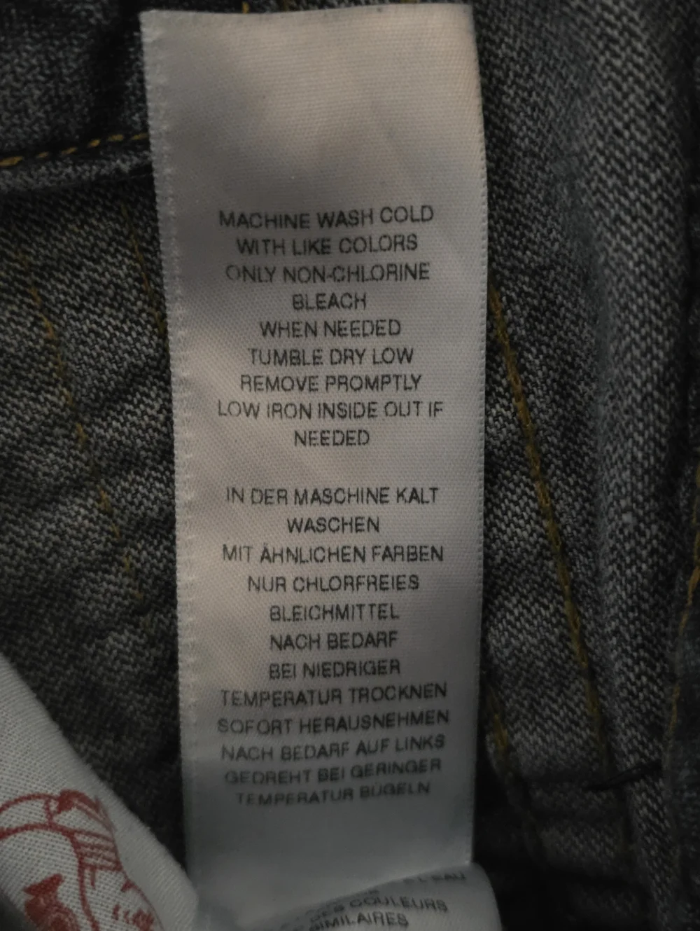 Womens True Religion Straight Leg Flap Pocket Jeans Tagged Size 14 (Fits W28) - Picture 8 of 14